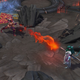 Alexstrasza deploys Flame Buffet, one of the fiery moves she can perform while still in humanoid form (Image via Blizzard Entertainment)